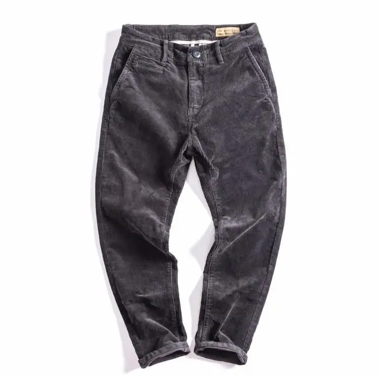 Весенне-осенние модные прямые брюки на пуговицах и молнии в стиле пэчворк - Фотография_2