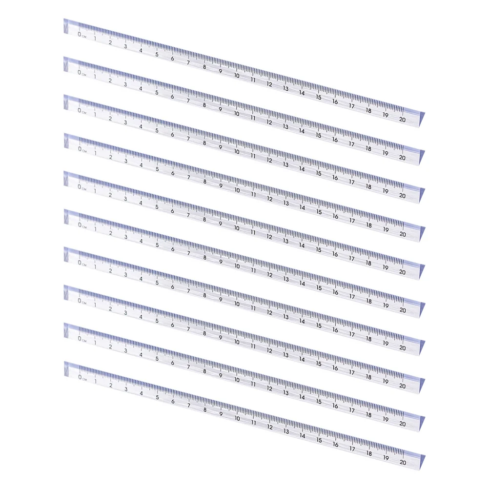 Линейка, прозрачный пластиковый измерительный инструмент для рисования - Фотография_5