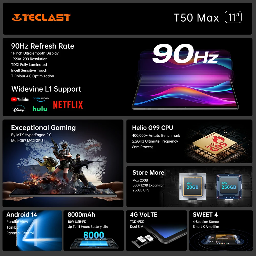 Teclast t50 max android 14 таблетки - Фотография_2