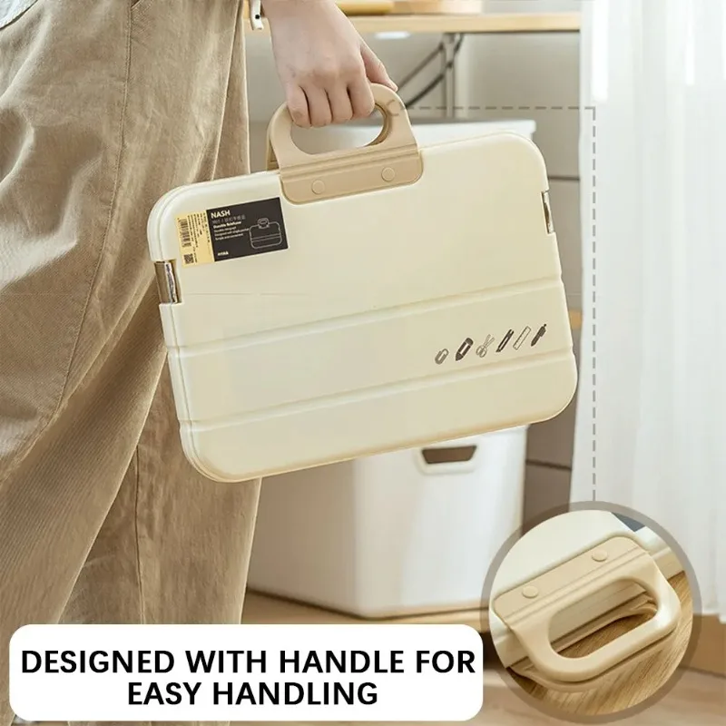 Пластиковая папка для файлов формата а4 с ручкой-застежкой - Фотография_3