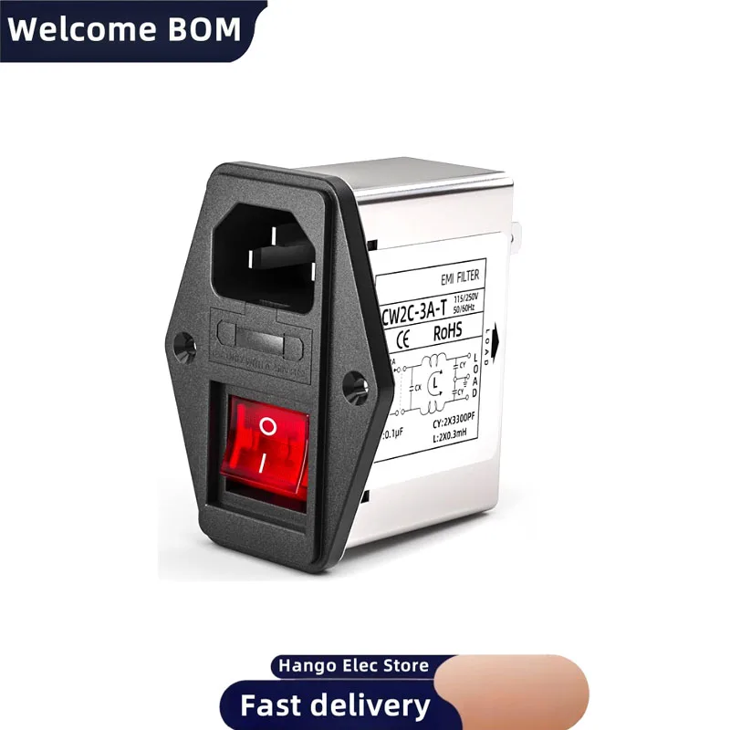Силовой фильтр розетки iec emi - Фотография_2