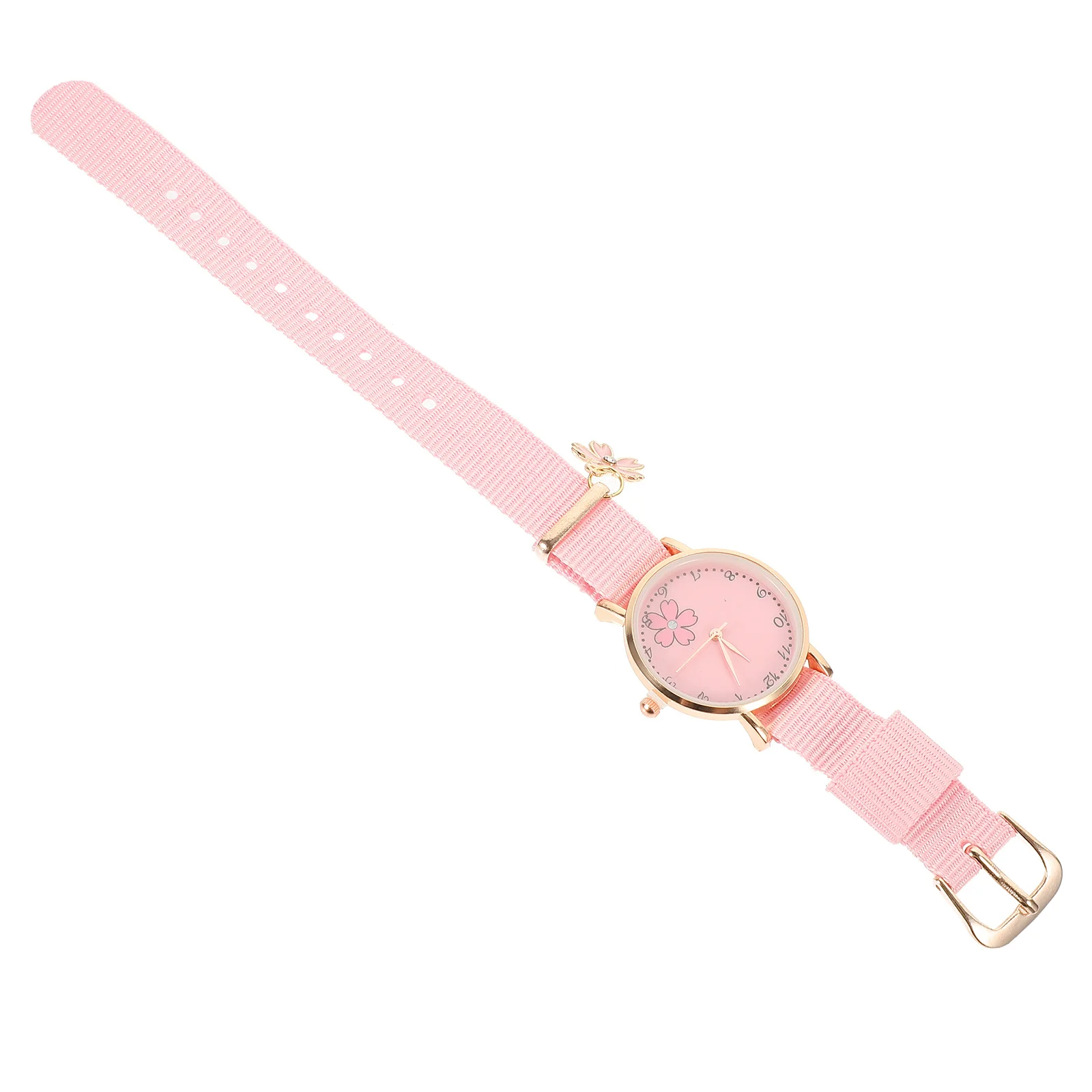 Холщовый ремешок со съемным цветочным узором - Фотография_2