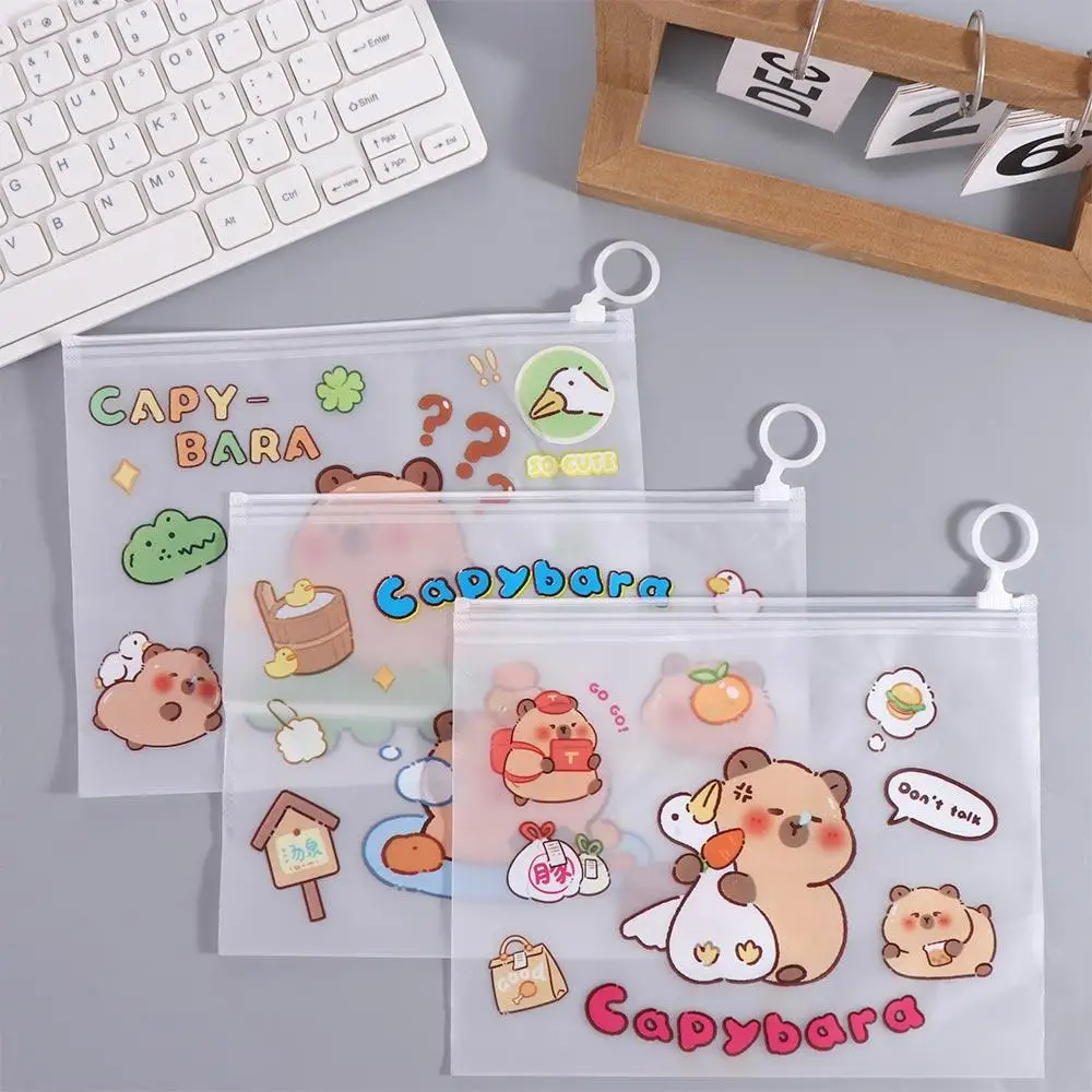 Прозрачная сумка для файлов capybara большой емкости