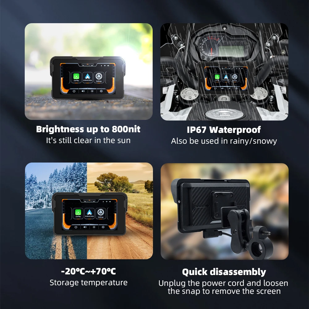 Портативный 5-дюймовый ip67 водонепроницаемый - Фотография_4