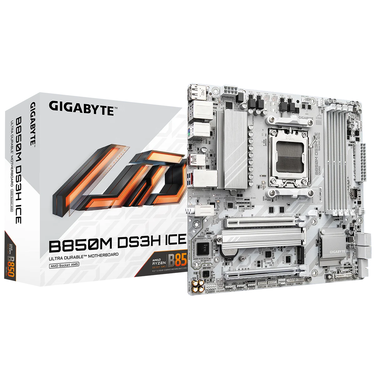Материнская плата b850m ds3h ice micro atx b850