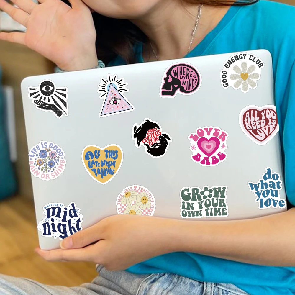 Вдохновляющие английские наклейки с сердечками любви - Фотография_6