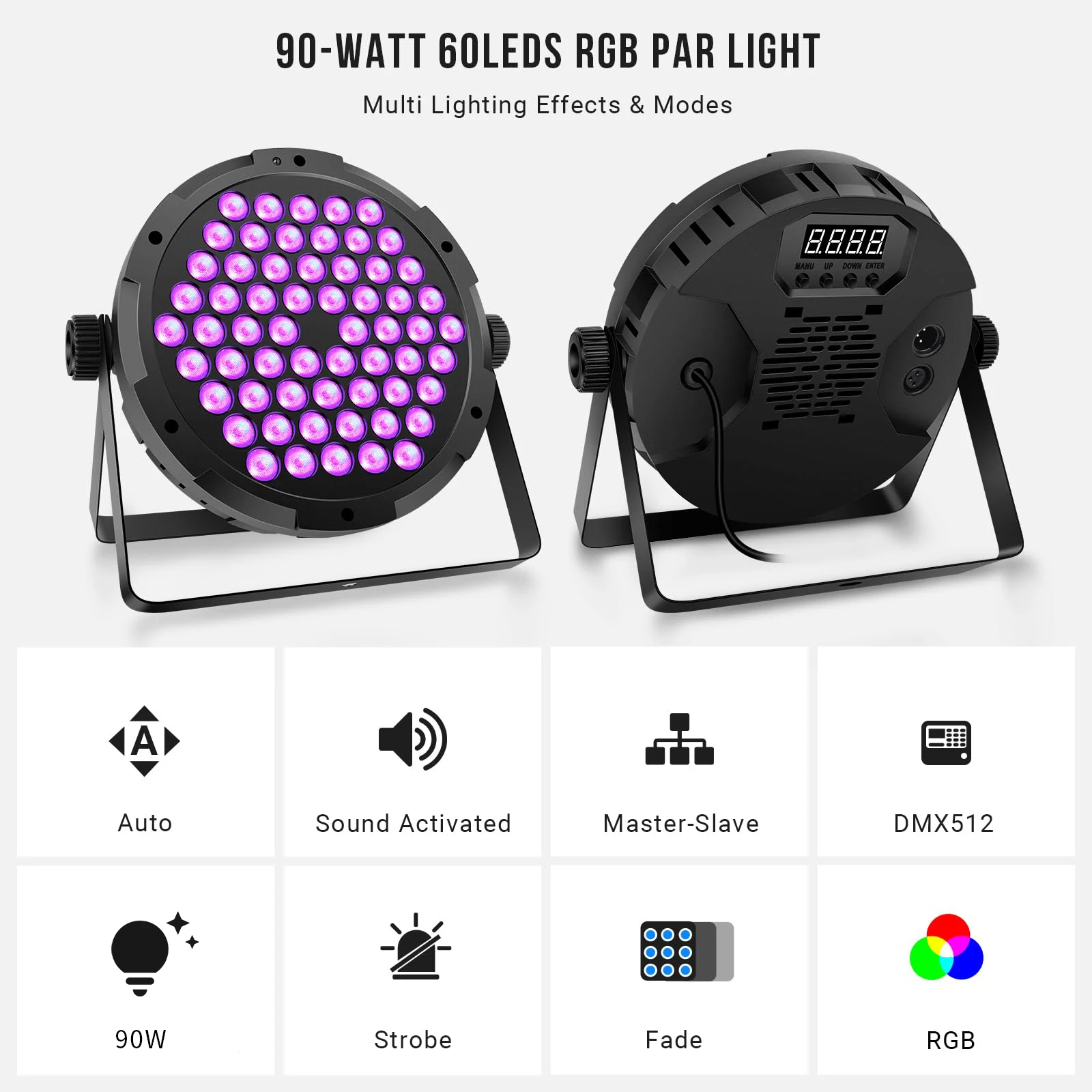60led par light rgb 3in1 disco - Фотография_2