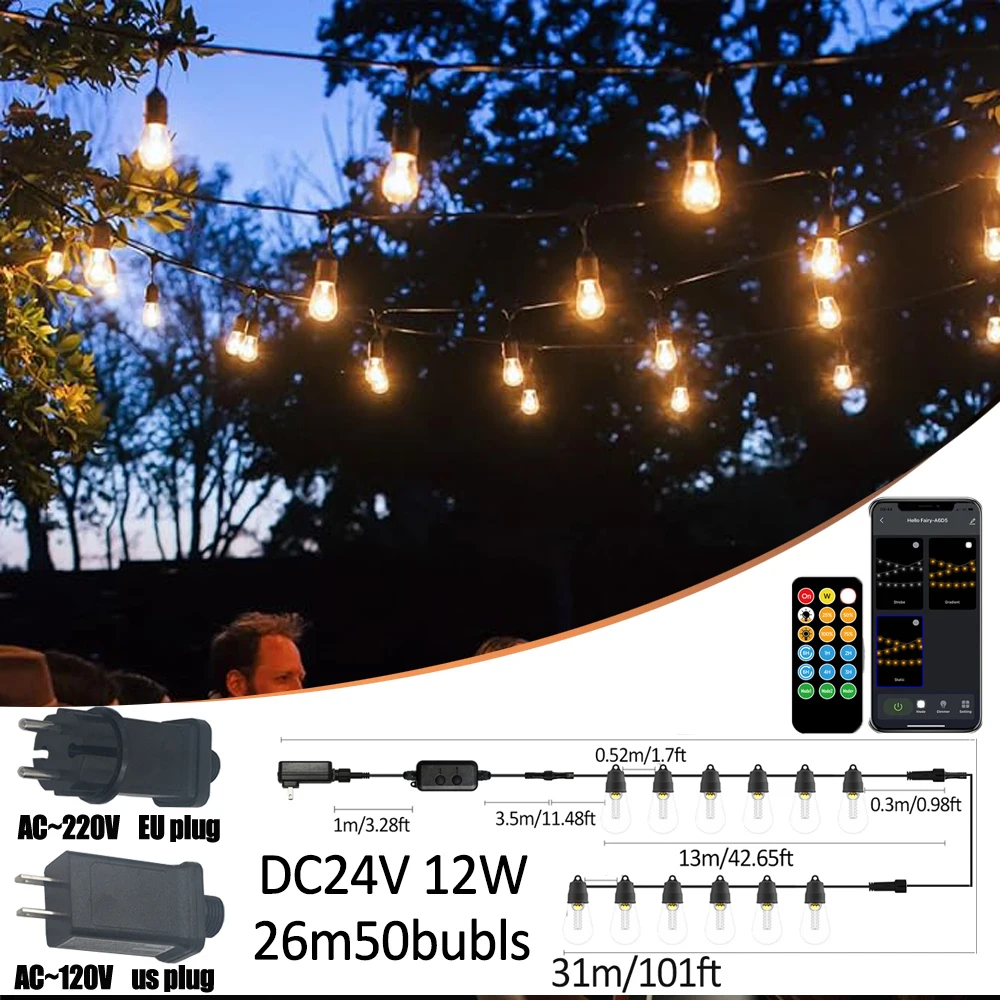 S14 26 м dc24v уличные фонари diy