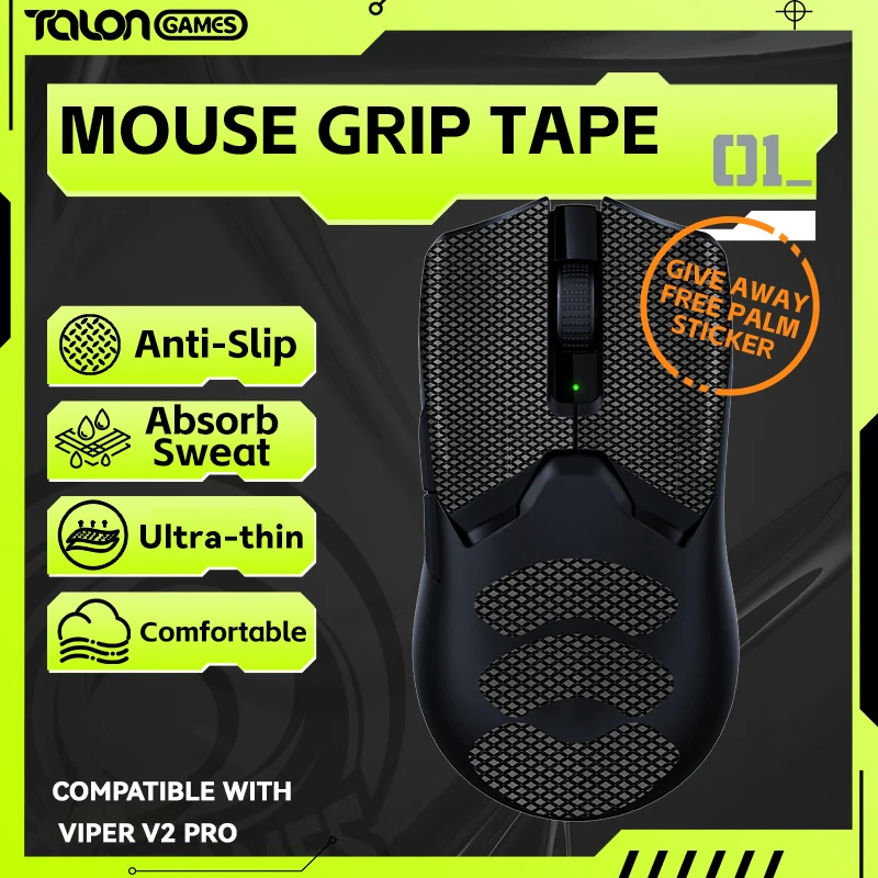 Липкая лента для мыши talongames для razer viper v2 pro