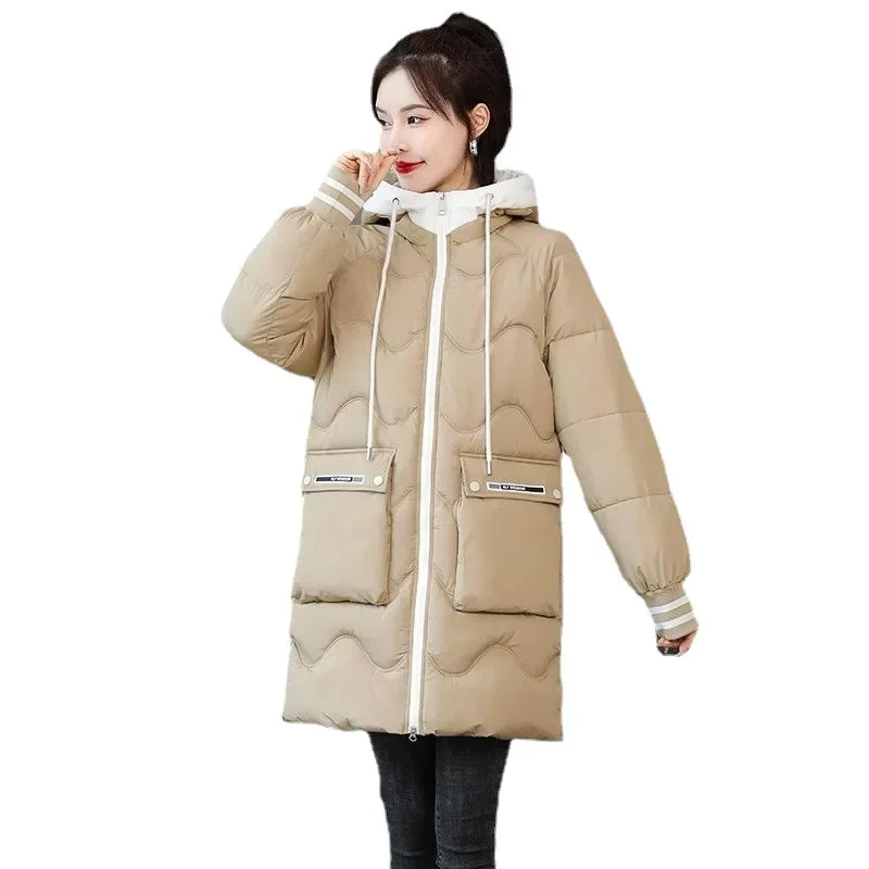 Down cotton jacket women's - Фотография_5