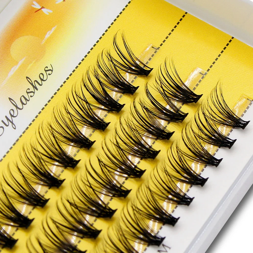 Тонкие норковые индивидуальные кластерные ресницы