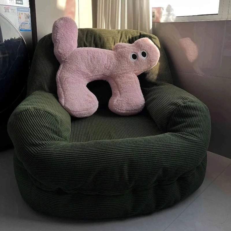 Простой вельветовый диван с откидной - Фотография_3