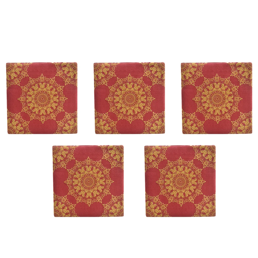 Свадебные салфетки с принтом