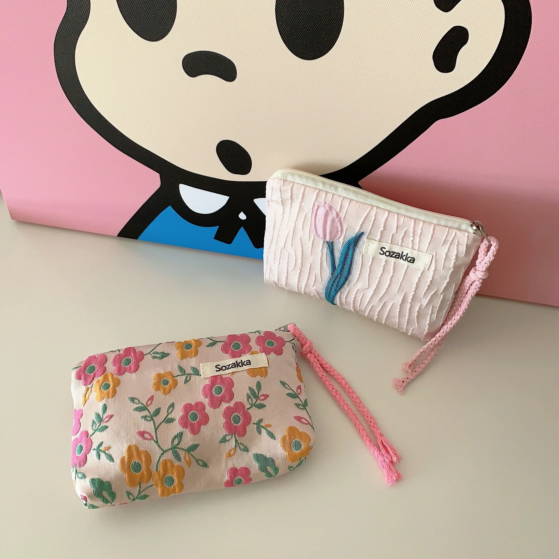 Kawaii цветочный дорожный кошелек для монет
