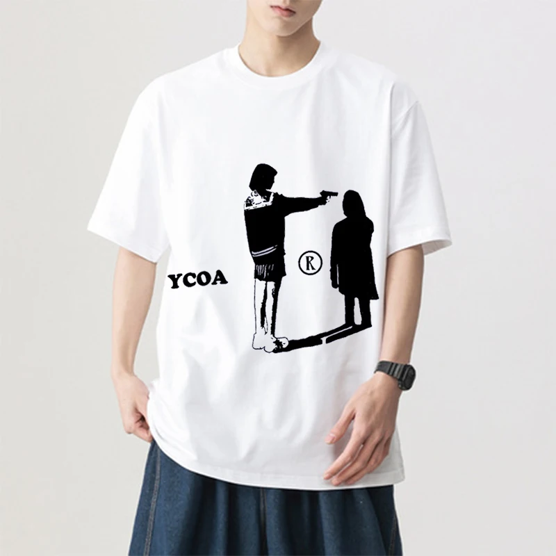 Summer new men's t-shirt large