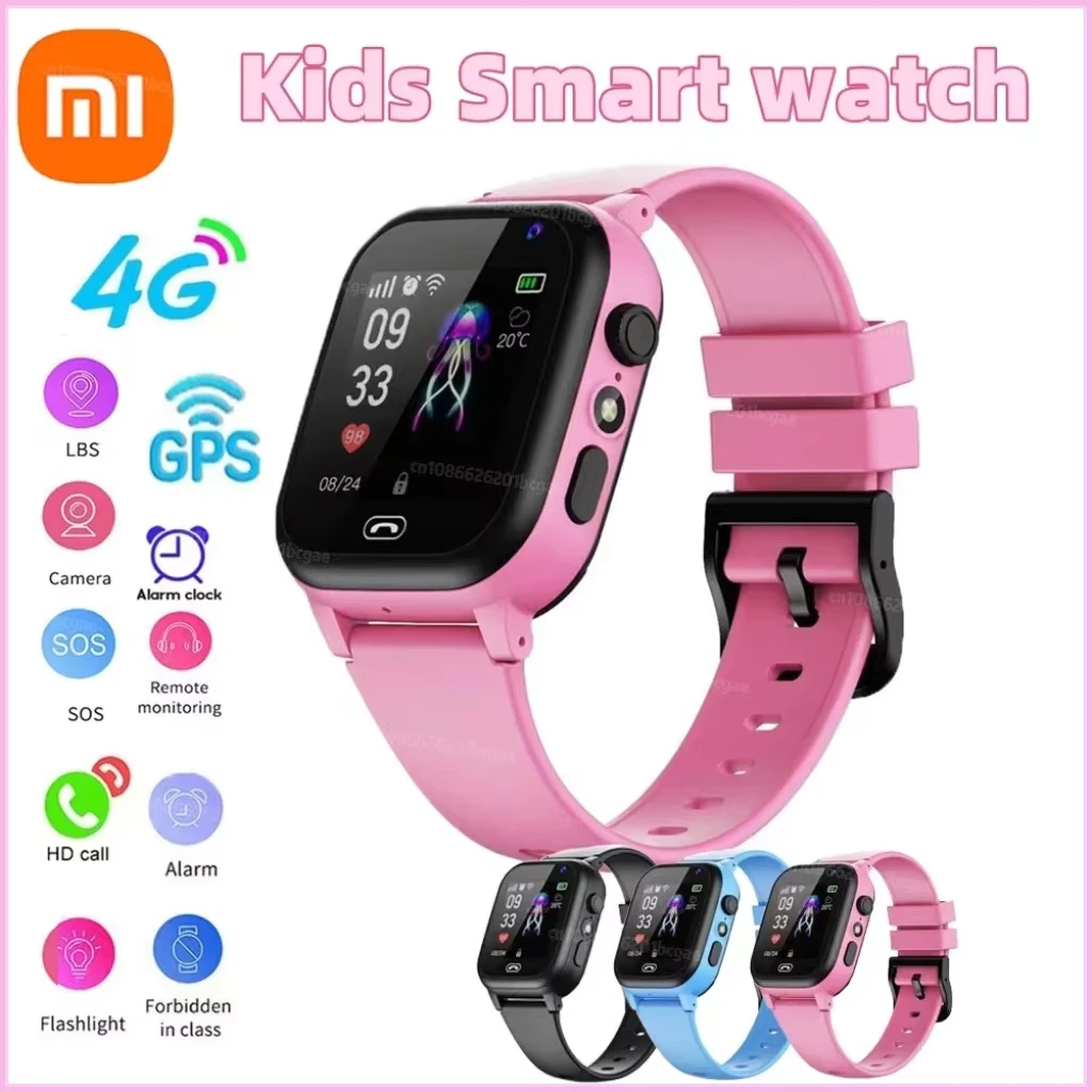 Xiaomi kids 4g смарт-часы sos gps - Фотография_2