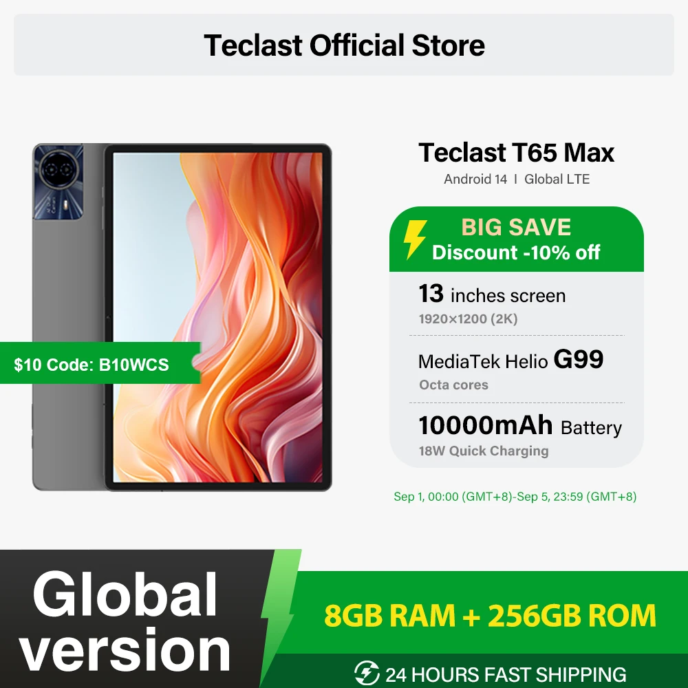 Teclast t65 max планшеты 13 дюймов