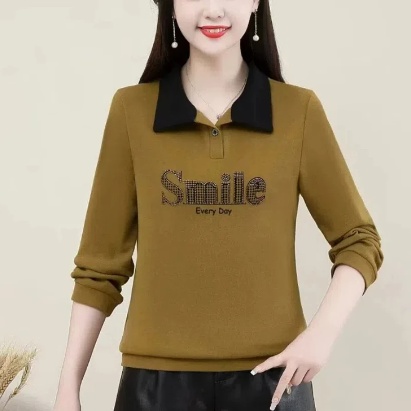 Женский топ-поло с длинным рукавом - Фотография_3