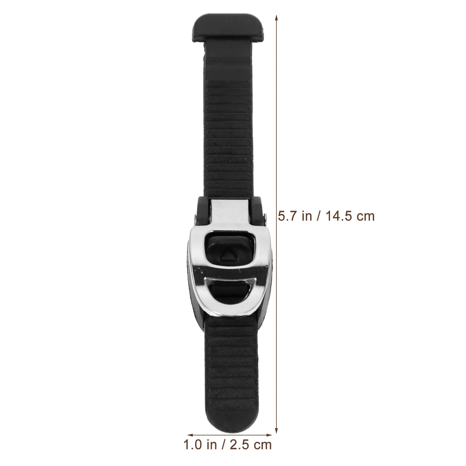 Черный т-образный ремешок с пряжкой для катания на роликовых коньках - Фотография_5