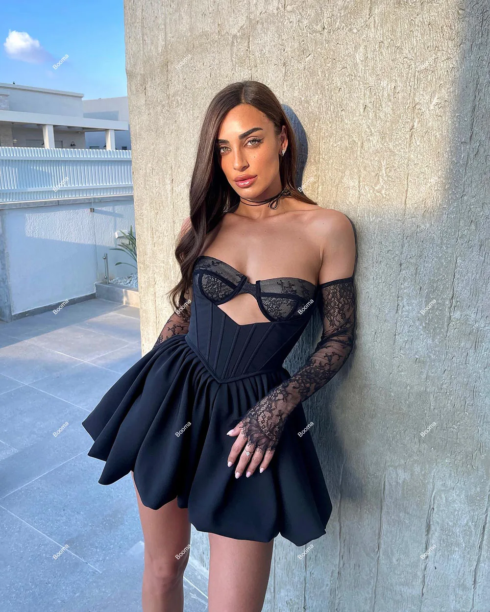 Booma черные мини-платья для выпускного - Фотография_4