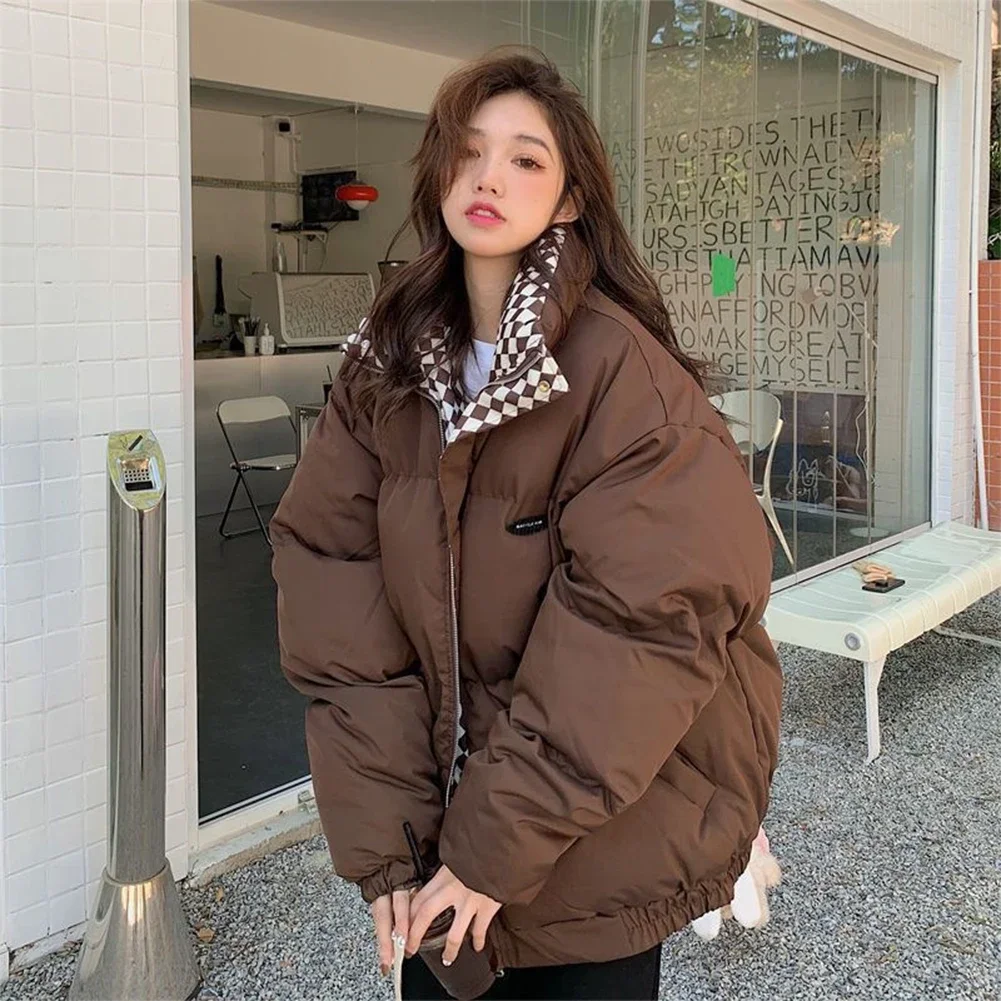Women winter checkerboard cotton - Фотография_2