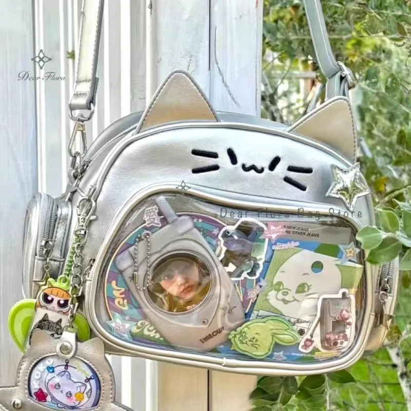 Новая корейская сумка y2k kawaii cat ita - Фотография_5