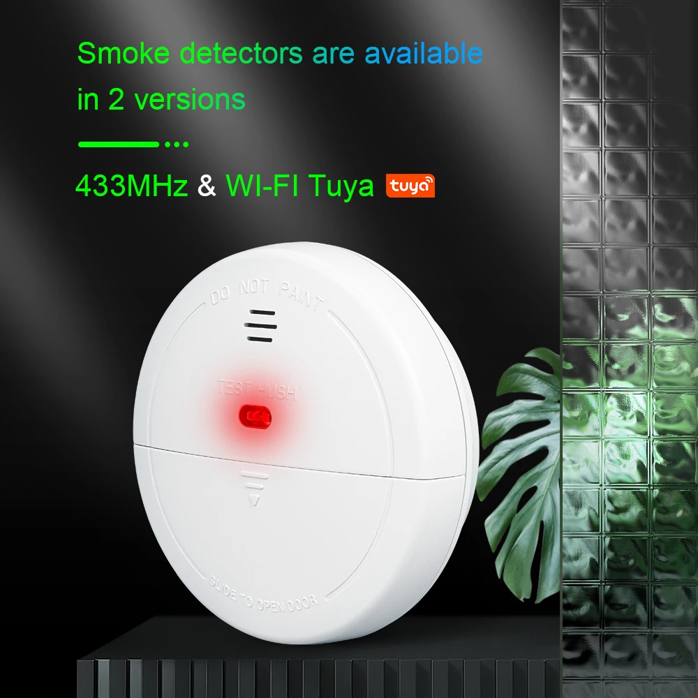 Беспроводной детектор дыма wifi tuya 433 мгц - Фотография_4