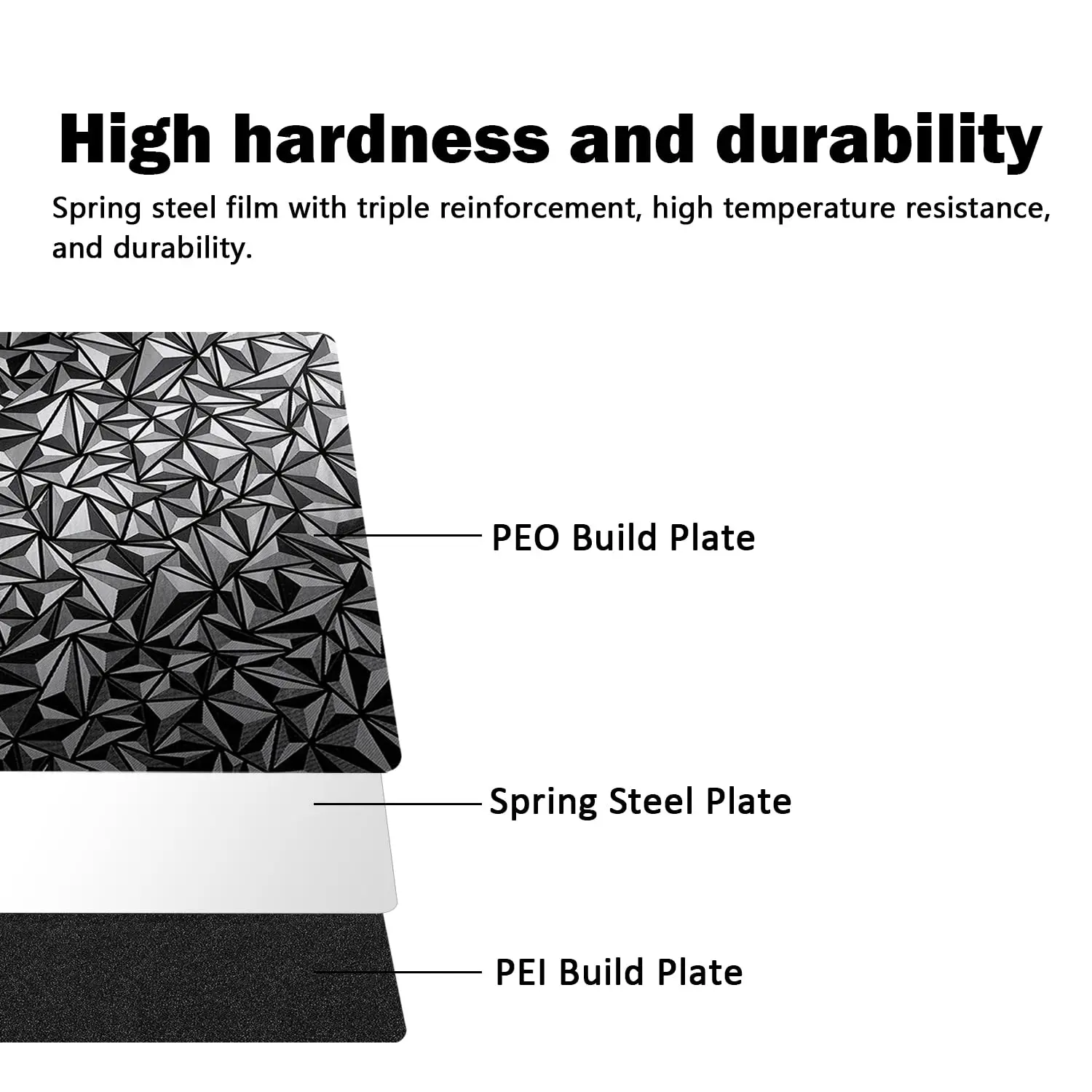 Черная текстурированная pei + гладкая peo 120x110 мм для сборки tina 2s - Фотография_2