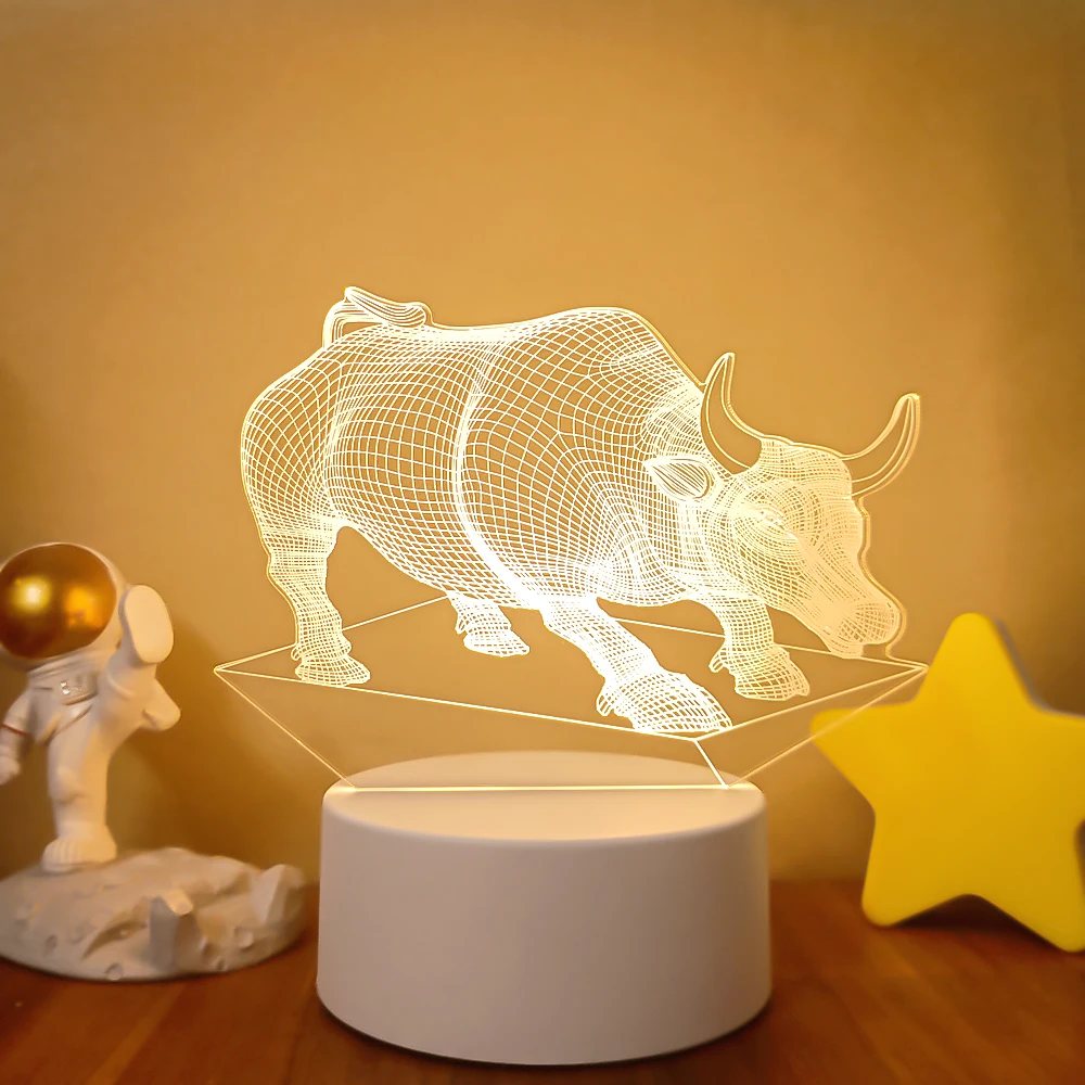Акриловый светодиодный ночник 3d с питанием от usb - Фотография_5