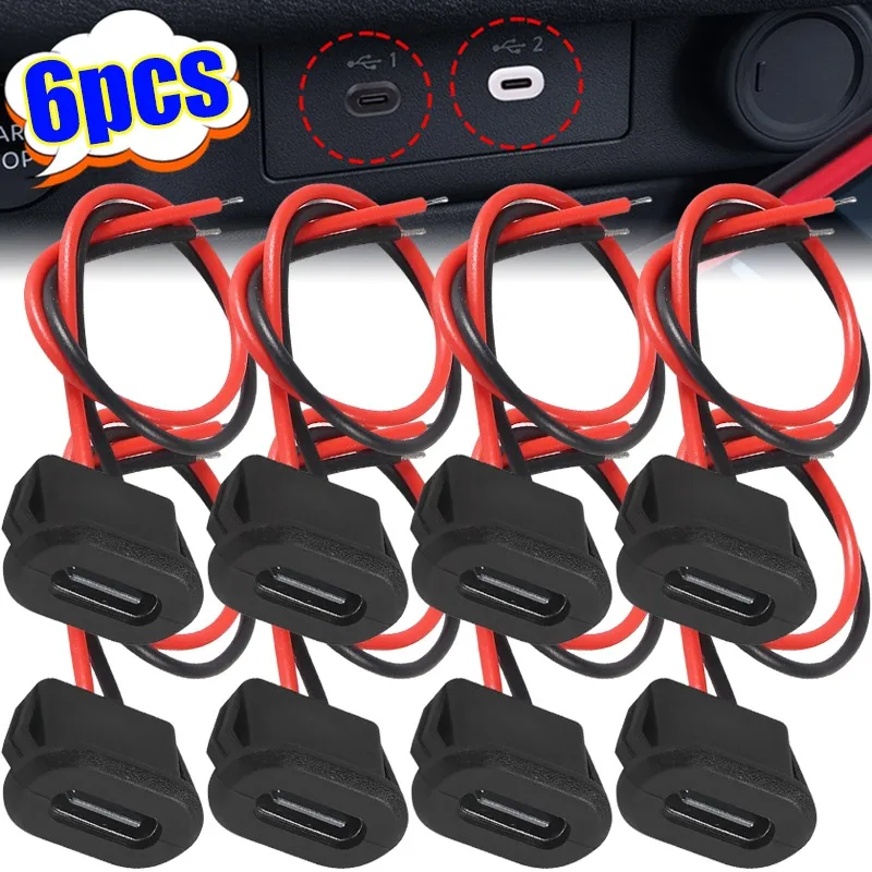 Гнездовой 2-контактный usb-разъем типа c