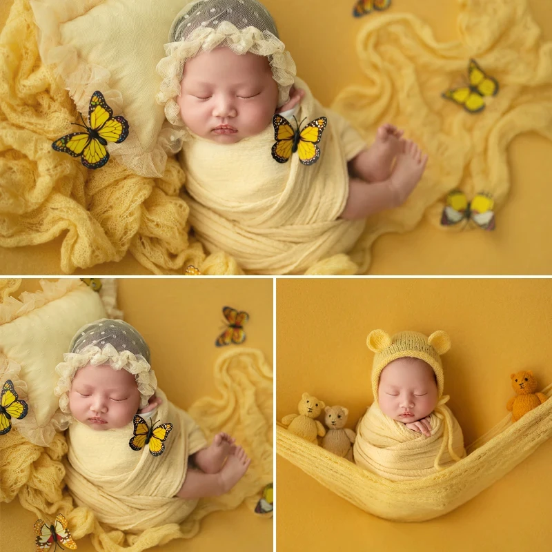 Кружевная шапка для фотосъемки новорожденных