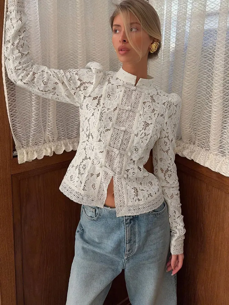 Летние кружевные рубашки с принтом tossy - Фотография_4