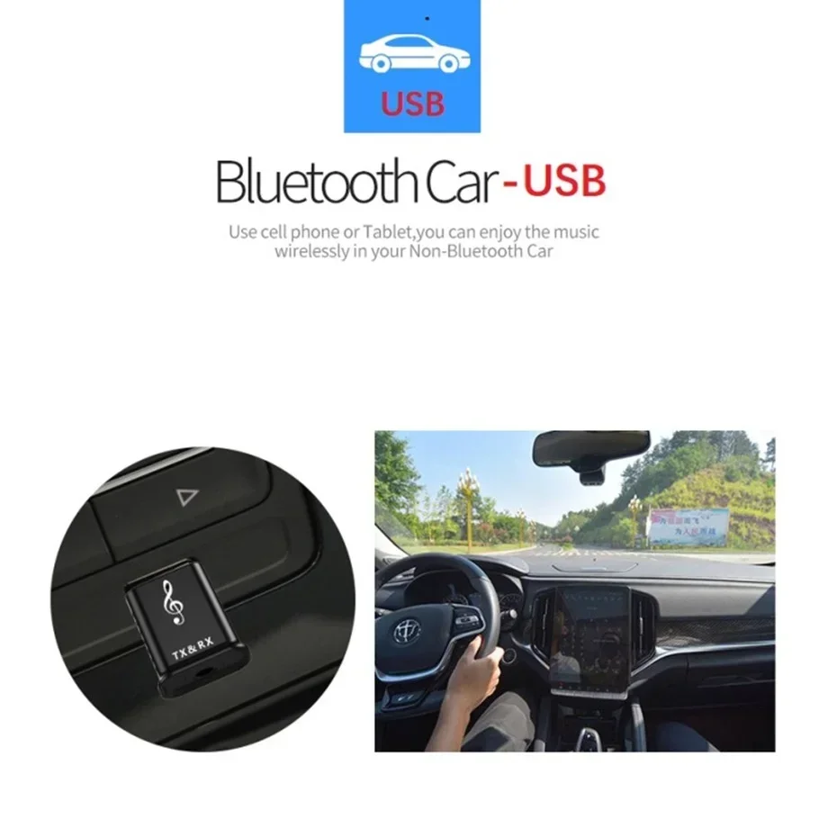Новый 2 в 1 мини-передатчик bluetooth 5 - Фотография_5