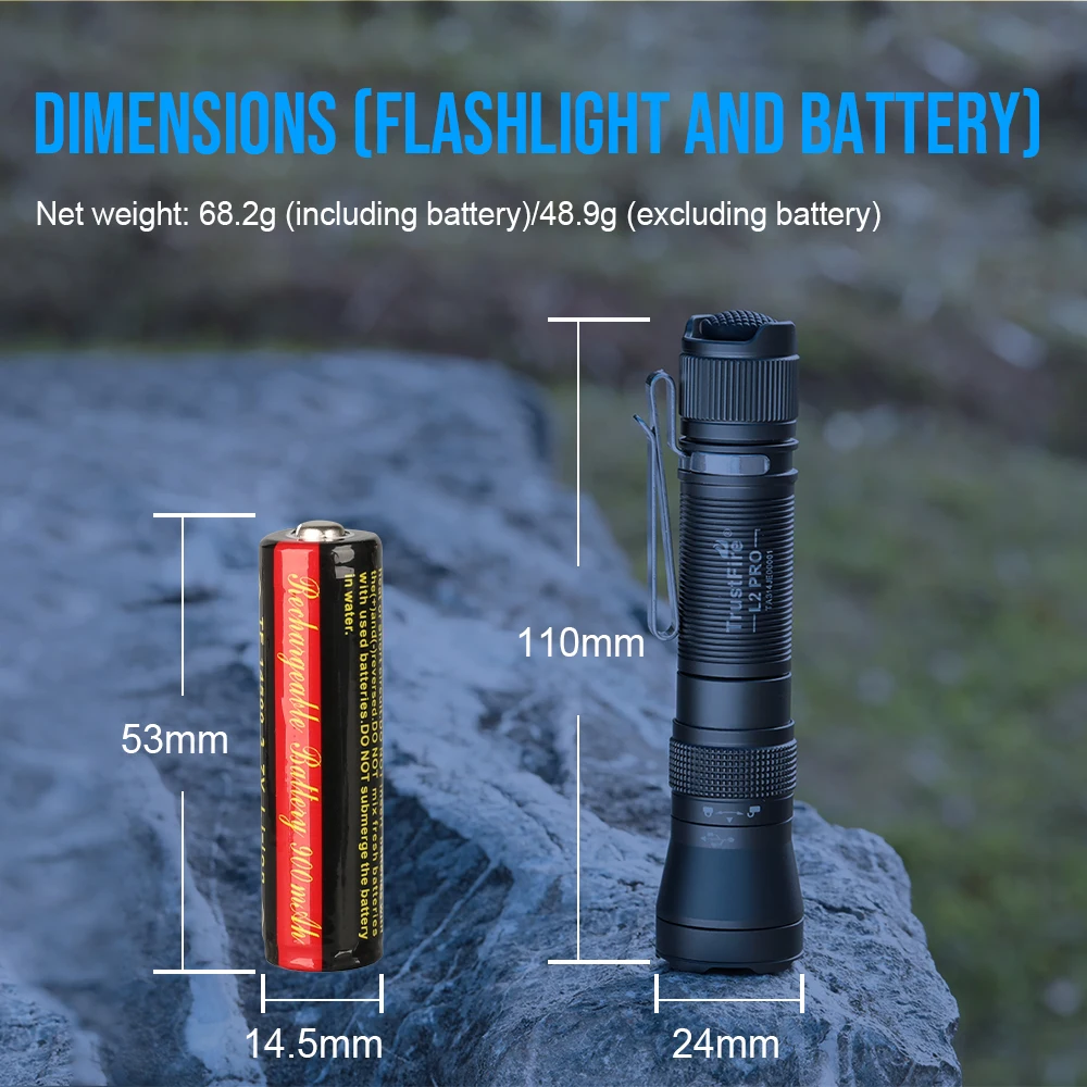 Тактические фонарики trustfire l2 pro - Фотография_3