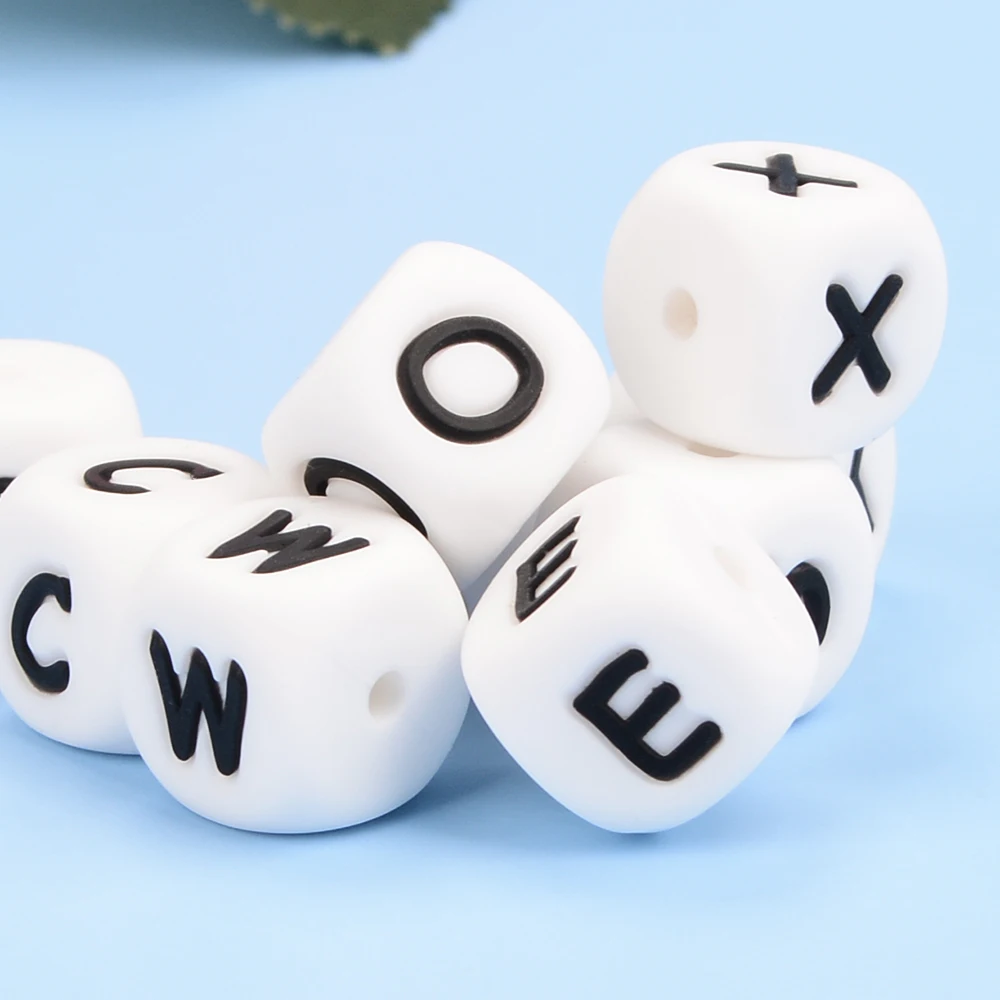 Силиконовые бусины с буквами алфавит - Фотография_3