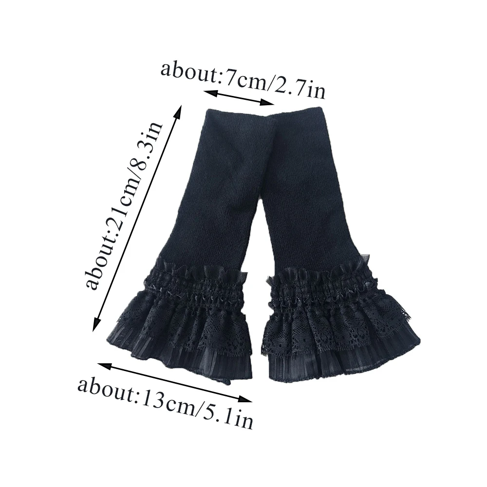 Модные вязаные кружевные накладные манжеты для съемки ногтей - Фотография_6