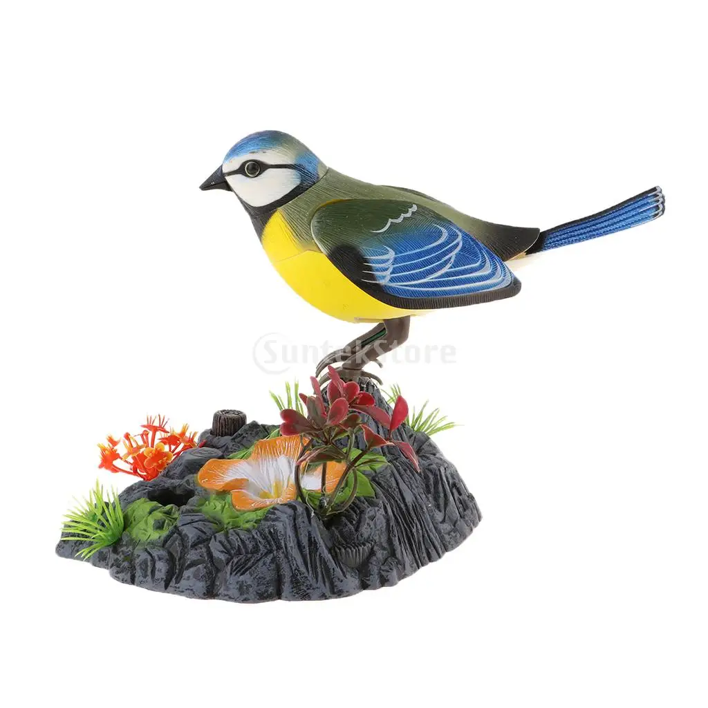 Пение и chirping bird in stump - Фотография_6
