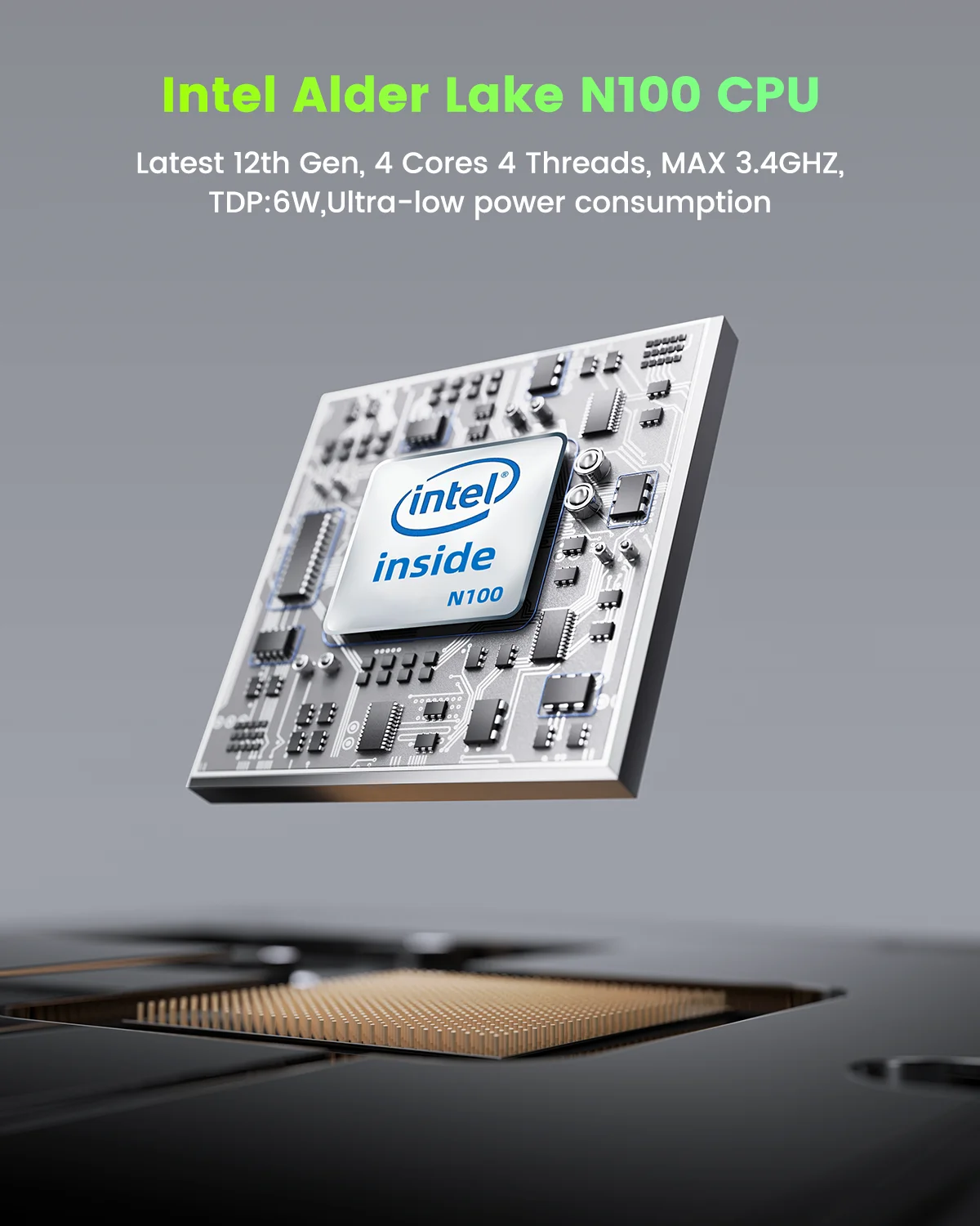 Zxipc мини-пк intel twin lake n150 процессор ddr4 nvme ssd pcie 3 - Фотография_5