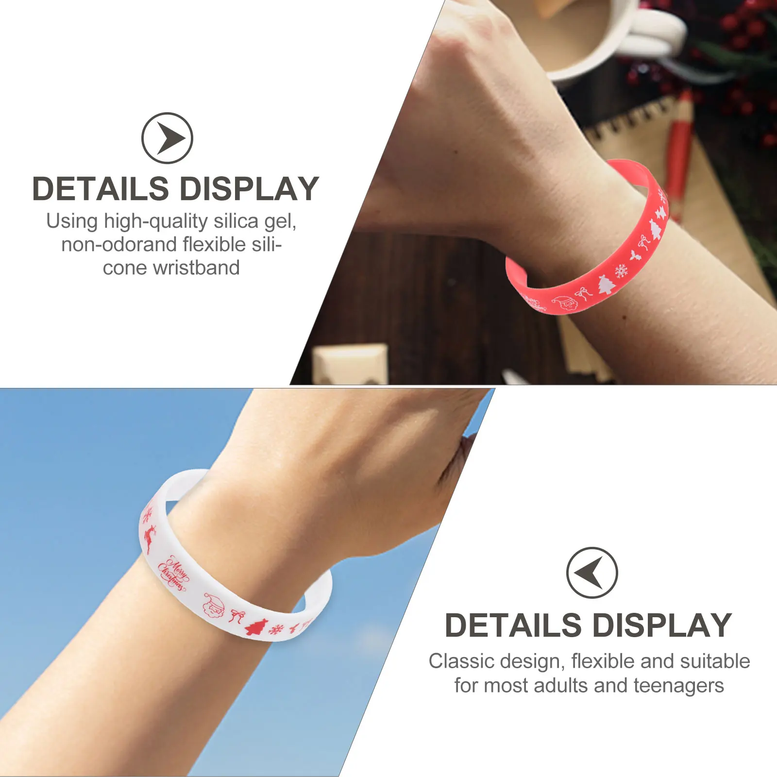 Силиконовый браслет рождественские - Фотография_2