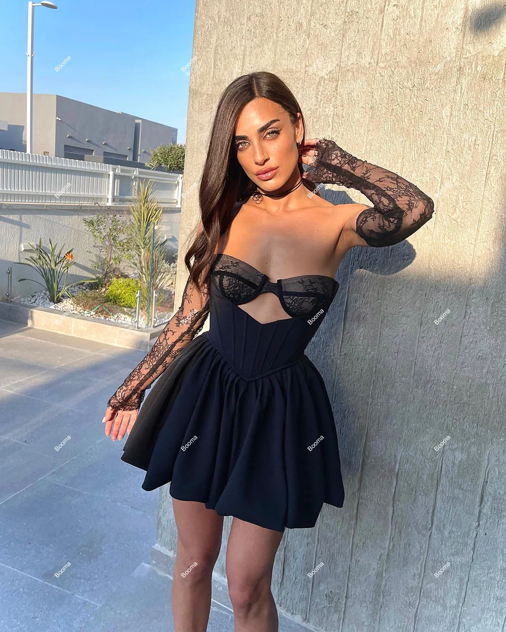 Booma черные мини-платья для выпускного - Фотография_3