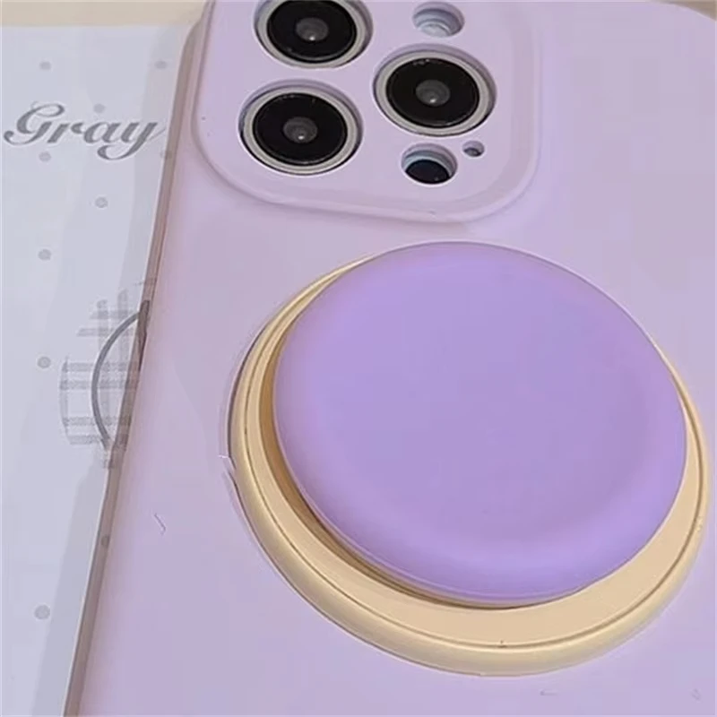 Симпатичный силиконовый круглый магнитный держатель macaron - Фотография_6