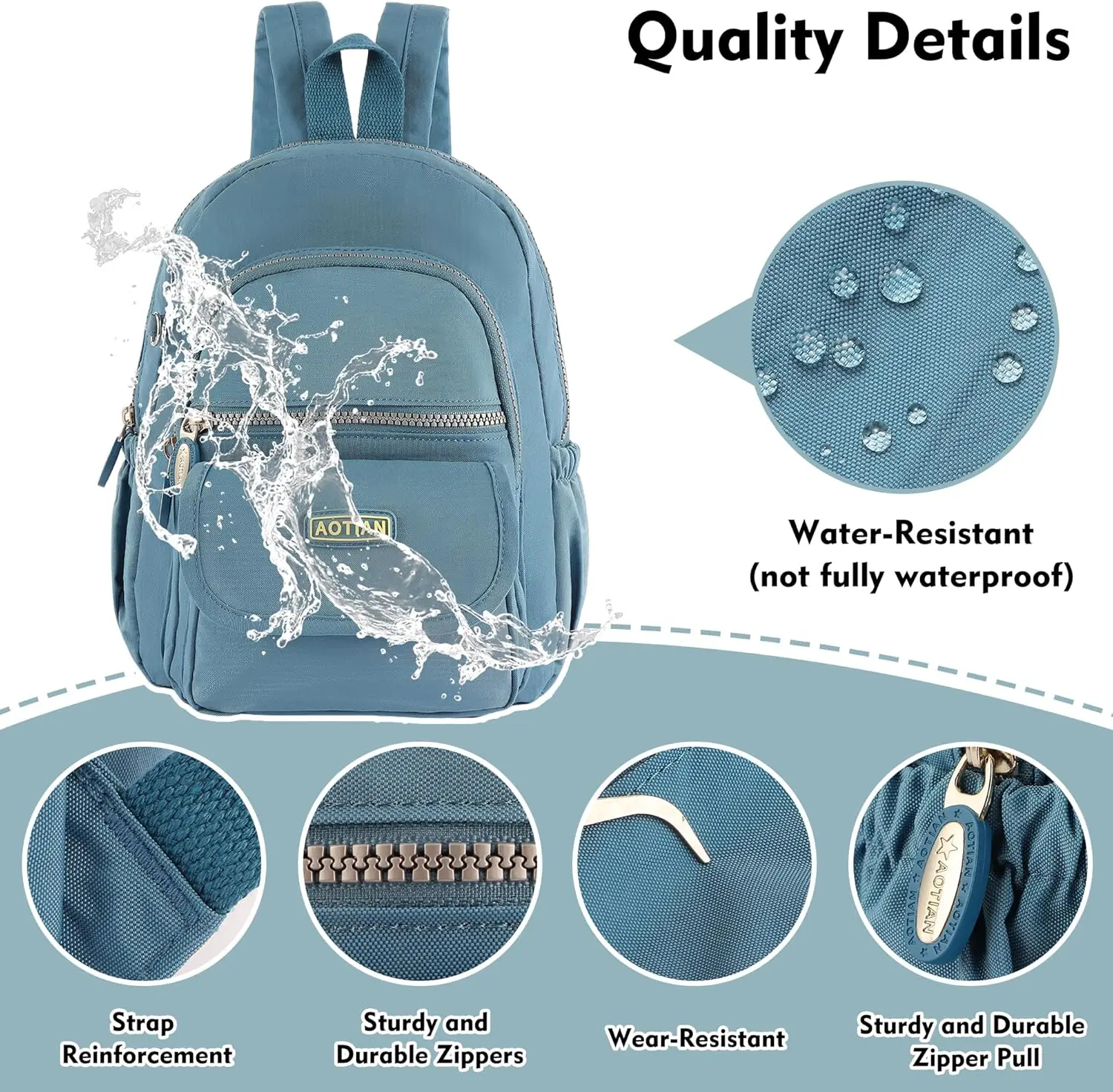 Aotian мини-нейлоновые женские рюкзаки - Фотография_5