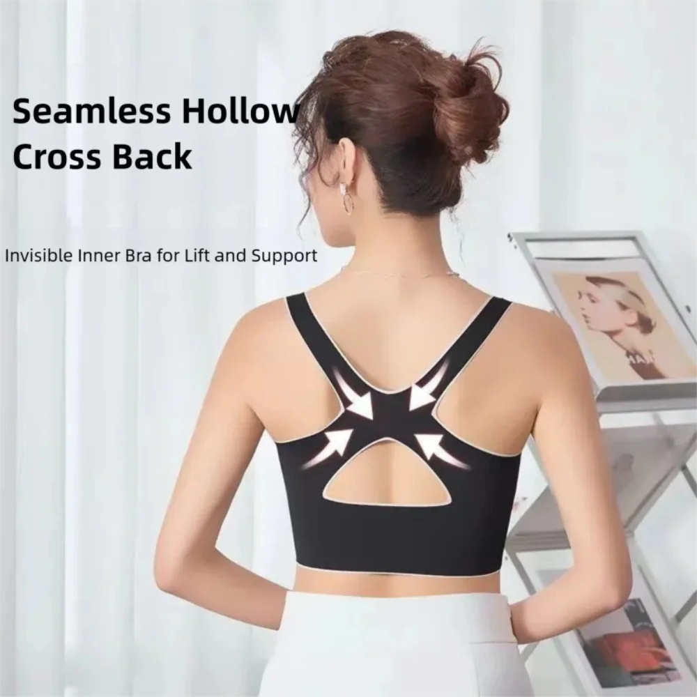 Seamless sports bra cross-front - Фотография_6