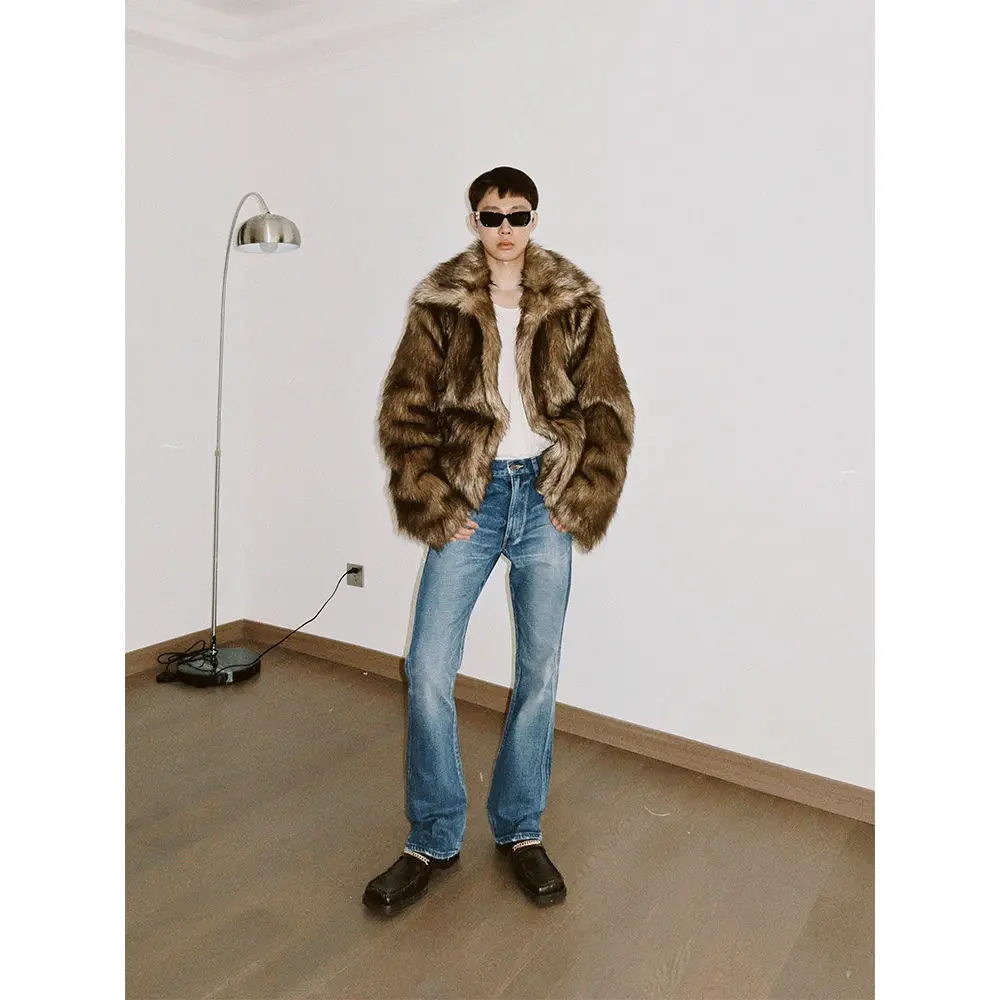 Короткое зимнее пальто из лисьего меха - Фотография_4