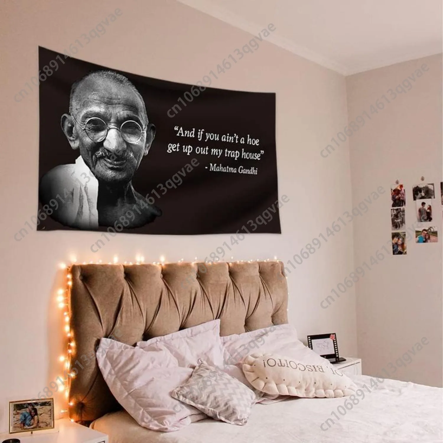 60x40 дюймов gandhi and if you - Фотография_2