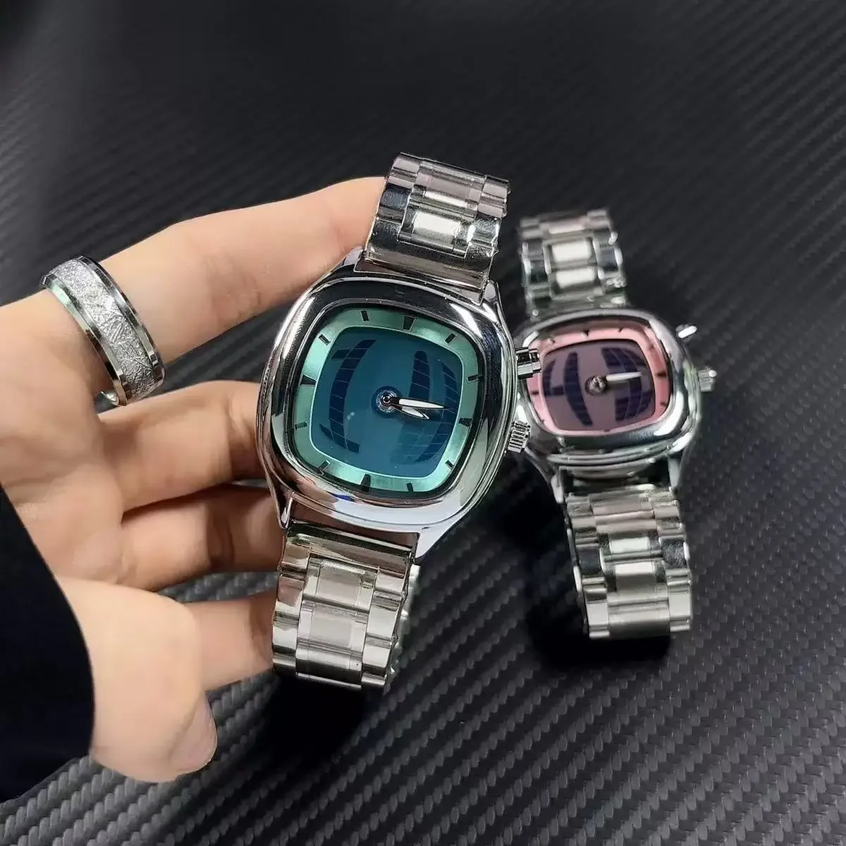 Y2k мужские кварцевые часы указатель - Фотография_3