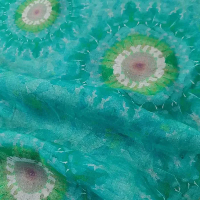 Новая ткань рами с цифровой печатью - Фотография_6