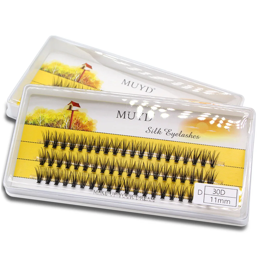 Тонкие норковые индивидуальные кластерные ресницы - Фотография_4