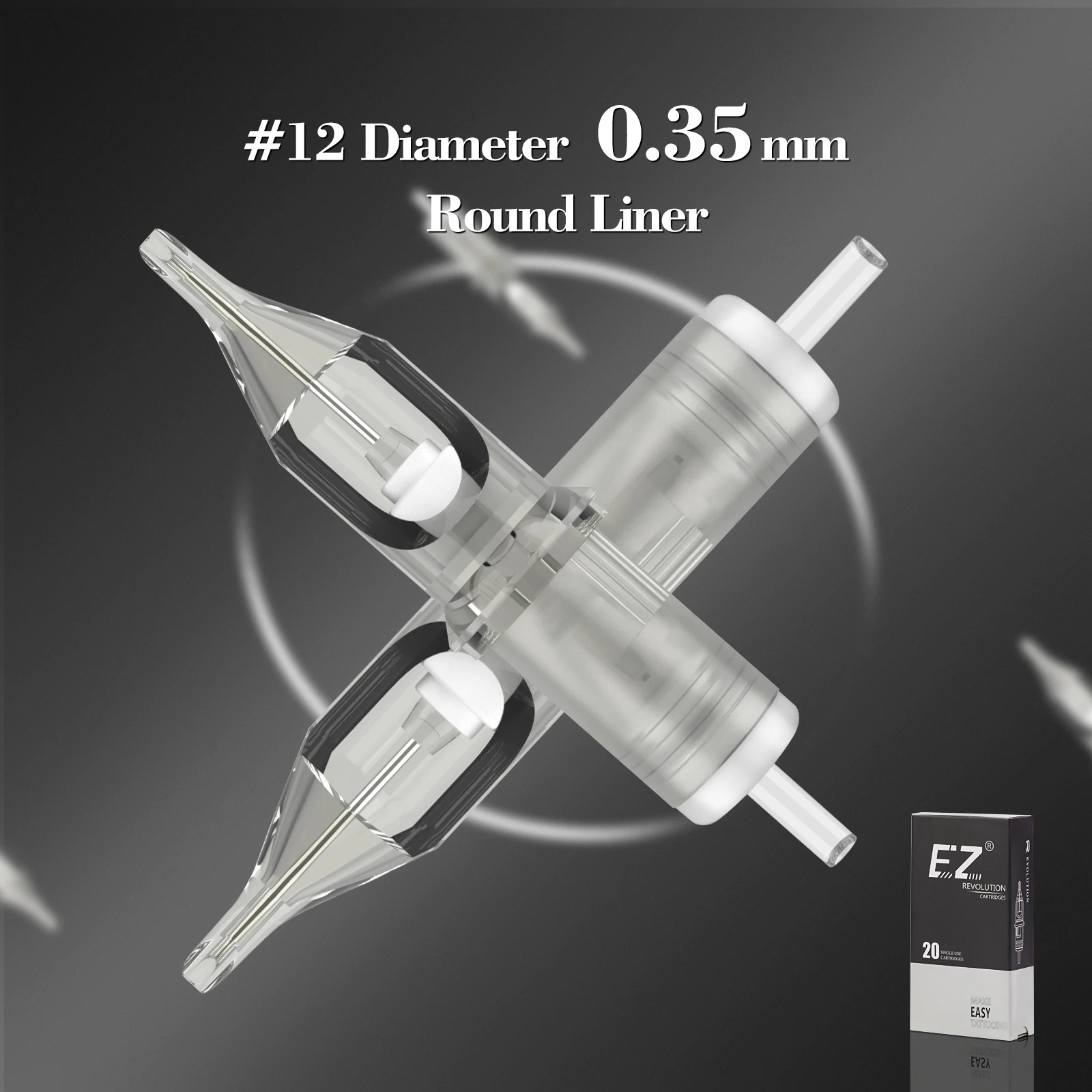 Rc0803rlt ez revolution иглы для тату-картриджей с круглым вкладышем - Фотография_2