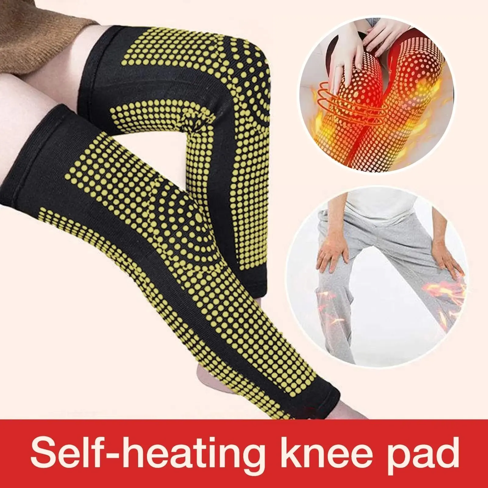 Pair dot heating pads brace sports